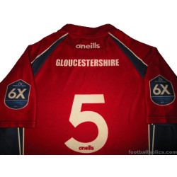 2016-19 Gloucestershire Rugby O'Neills Match Worn Home Jersey #5