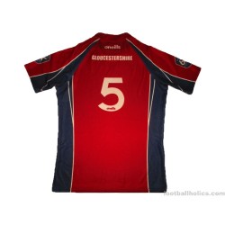 2016-19 Gloucestershire Rugby O'Neills Match Worn Home Jersey #5