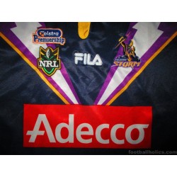 2001 Melbourne Storm Rugby League Fila Jersey