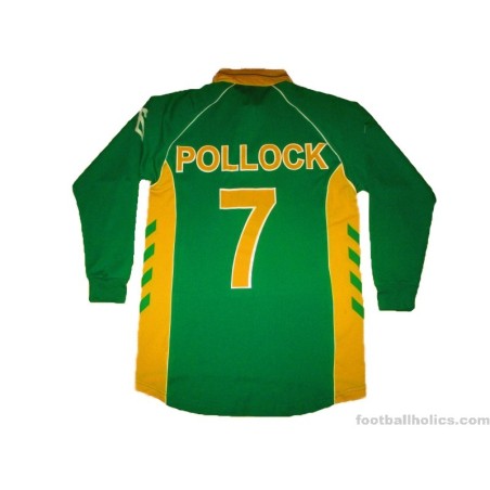 2005-06 South Africa Cricket Hummel Match Worn ODI L/S Jersey Pollock #7