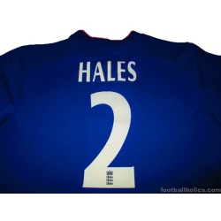 2015-17 England Cricket Adidas Match Worn ODI Jersey Hales #2