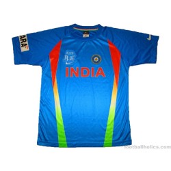 2010-13 India Cricket Nike 'Bleed Blue' ODI Jersey