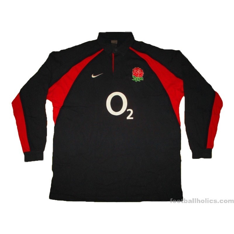 2002-03 England Rugby Nike Away L/S Jersey