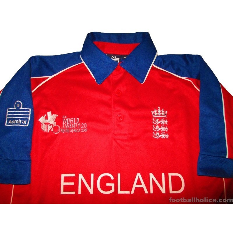 2007 England Cricket Admiral 'World Cup' Twenty20 Jersey