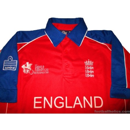 2007 England Cricket Admiral 'World Cup' Twenty20 Jersey