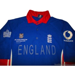 2003 England Cricket Admiral 'World Cup' ODI Jersey