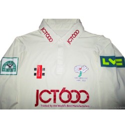 2013 Yorkshire Cricket Gray Nicolls Player Issue First Class L/S Jersey