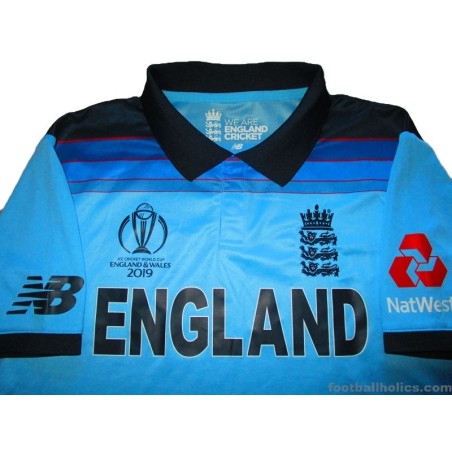 2019 England Cricket New Balance 'World Cup' ODI Jersey