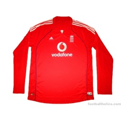 2008-09 England Cricket Adidas Twenty20 L/S Jersey